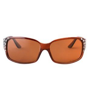 HZ Series Diamante - Women's Premium Polarized Sunglasses by Hornz - Honey Amber